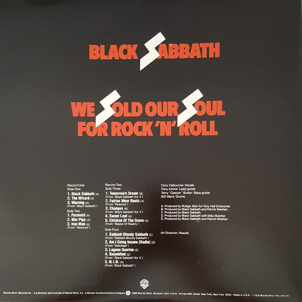 Black Sabbath / We Sold Our Soul For Rock 'N' Roll - LP USED