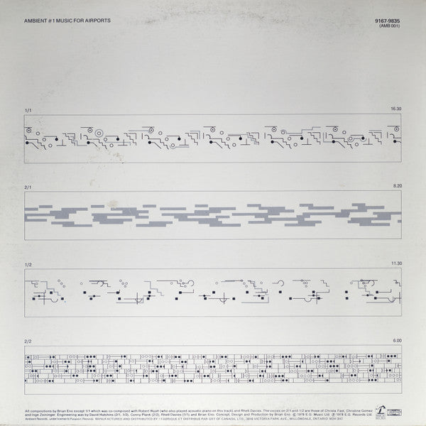 Brian Eno / Ambient 1 (Music For Airports) - LP (Used)