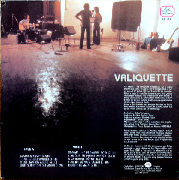 Gilles Valiquette / Valiquette - LP USED