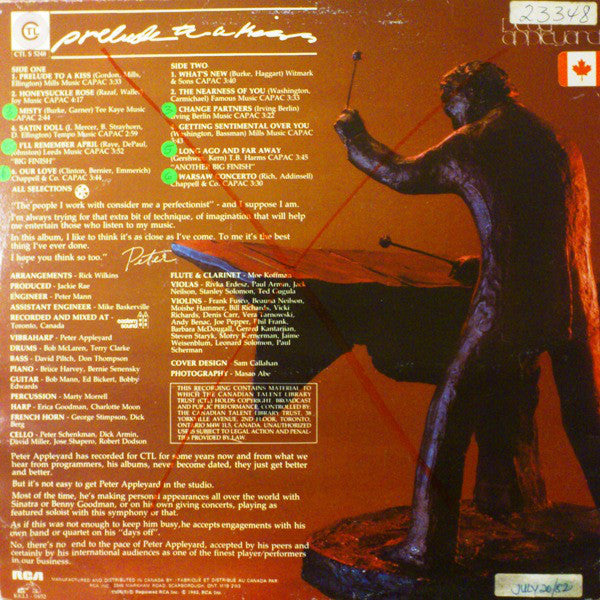 Peter Appleyard / Prelude To A Kiss - LP Used