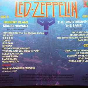 Robert Plant & Led Zeppelin / Manic Nirvana + The Song Remains The Same - CD (Used)