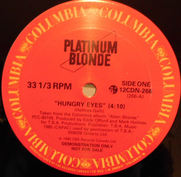 Platinum Blonde / Hungry Eyes - LP Used 12''