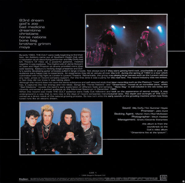 The Cult / Live At The Lyceum - London - 20th May 1984 - LP USED