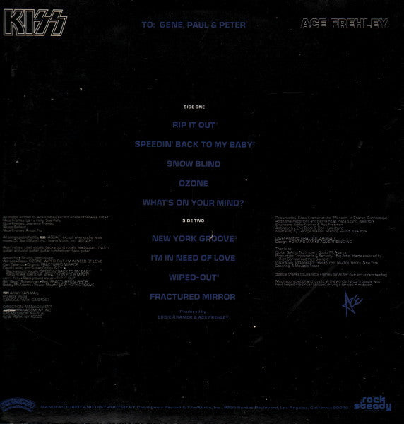 Kiss, Ace Frehley / Ace Frehley - LP Used