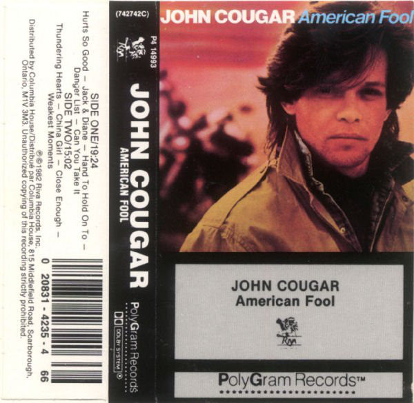 John Cougar / American Fool - K7 Used