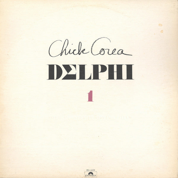 Chick Corea / Delphi 1 Solo Piano Improvisations - LP USED