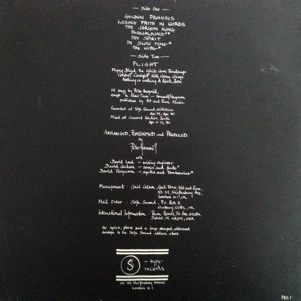 Peter Hammill / A Black Box - LP Used