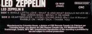 Led Zeppelin / Led Zeppelin II - K7 (Used)