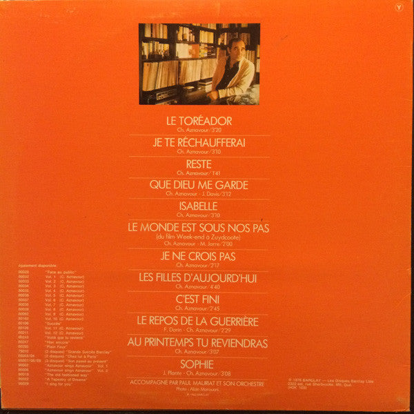 Charles Aznavour / Reste (Volume 6) - LP USED