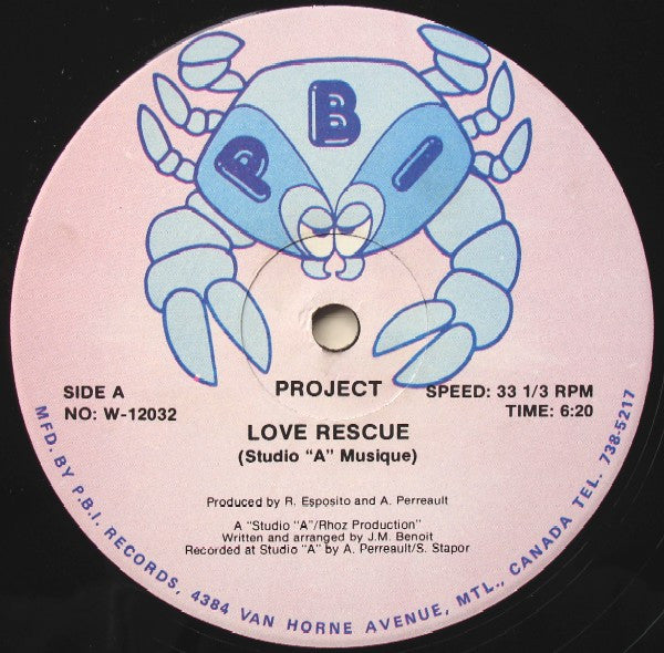 Project / Love Rescue - LP 12'' Used