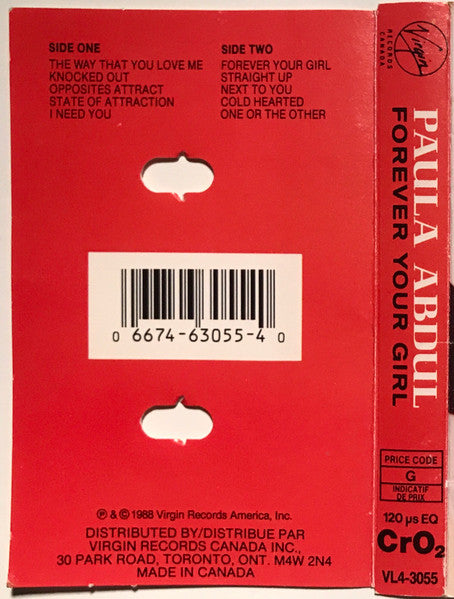 Paula Abdul / Forever Your Girl - K7 (Used)