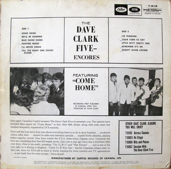 The Dave Clark Five / Encores - LP Used