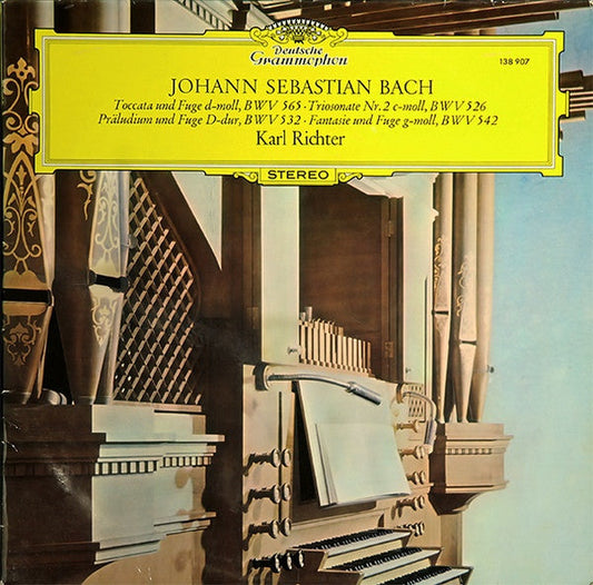 Johann Sebastian Bach, Karl Richter / Toccata Und Fuge D-moll, BWV 565 • Triosonate Nr. 2 C-moll, BWV 526 • Präludium Und Fuge D-dur, BWV 532 • Fantasie Und Fuge G-moll, BWV 542 - LP Used