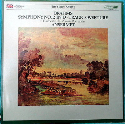 Brahms, Ansermet ∙ L'Orchestre De La Suisse Romande ‎/ Second Symphony ∙Tragic Overture - LP (used)