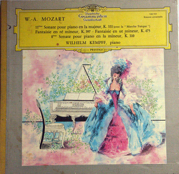 W.A. Mozart, Wilhelm Kempff / Klaviersonaten A-Dur KV 331 Und A-Moll KV 310 - Fantasien D-Moll KV 397 Und C-Moll KV 475 - LP Used
