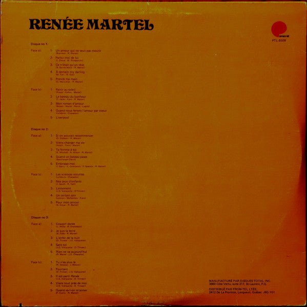 Renée Martel ‎/ Renée Martel - 3LP Used
