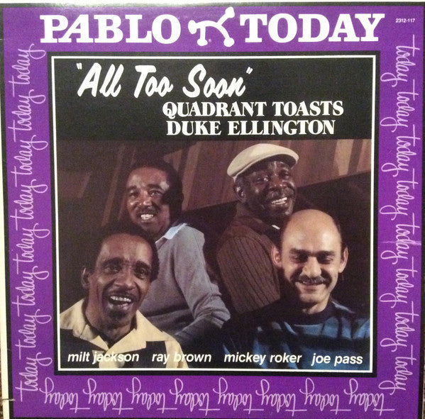 Milt Jackson, Ray Brown, Mickey Roker, Joe Pass / All Too Soon Quadrant Toasts Duke Ellington - LP Used