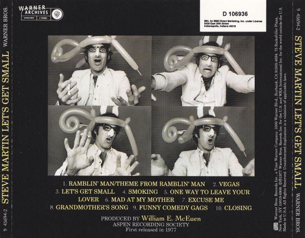 Steve Martin / Let's Get Small - CD (Used)