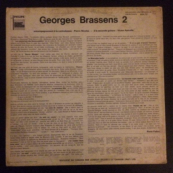 Georges Brassens / 2 - LP (Occasion)
