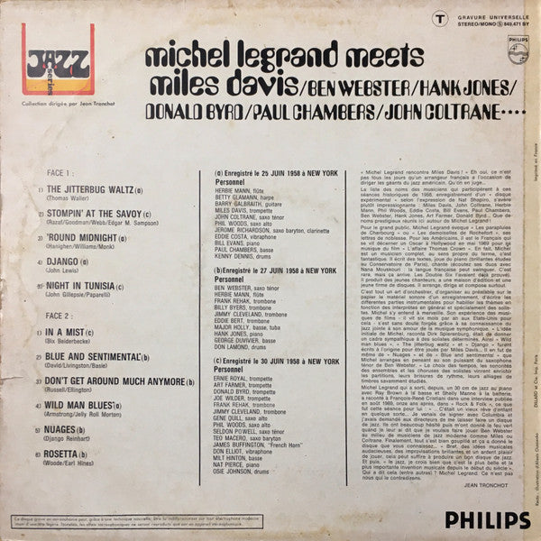 Michel Legrand Meets Miles Davis / Michel Legrand Meets Miles Davis - LP USED