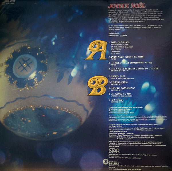 Richard Huet Et Sonia / Joyeux Noël - LP Used