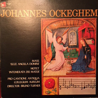 Johannes Ockeghem / Motet 'Intemerata Dei Mater' - LP (used)