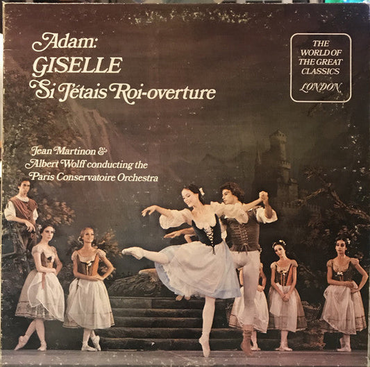 Adam / Jean Martinon & Albert Wolff Conducting The Paris Conservatoire Orchestra ‎/ Giselle / Si J'étais Roi - Overture - LP (used)