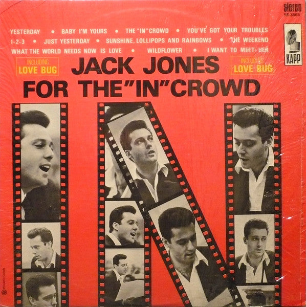 Jack Jones / For The "In" Crowd - LP Used