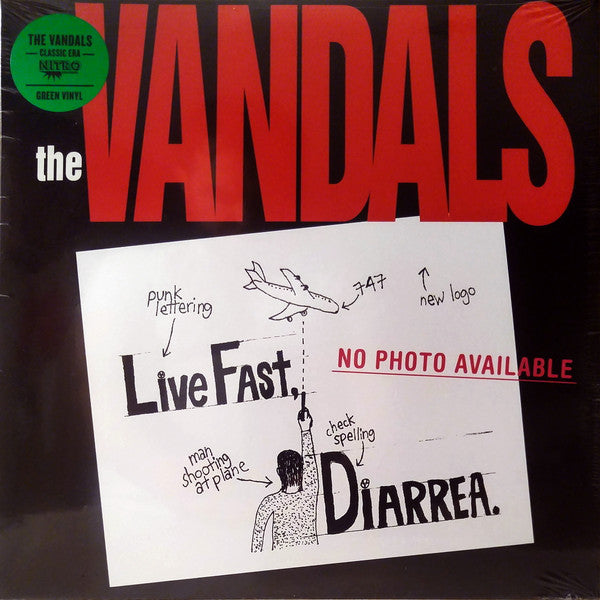 The Vandals / Live Fast Diarrhea - LP GREEN
