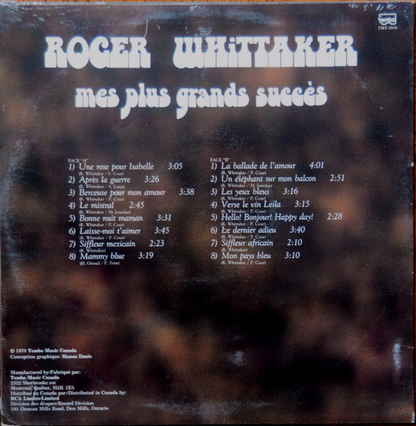 Roger Whittaker / Mes Plus Grands Succès - LP Used