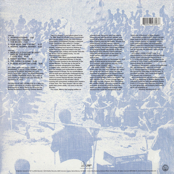 B.B. King / Live In Cook County Jail - LP