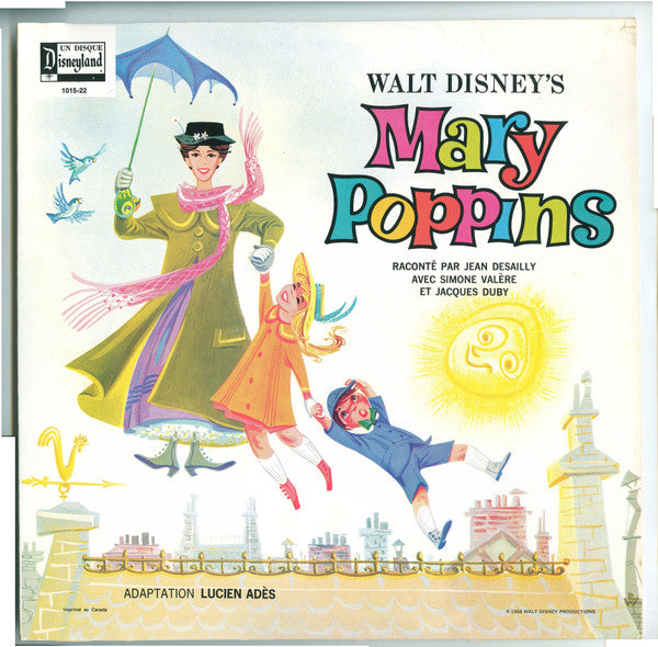 Jacques Duby, Jean Desailly, Simone Valère ‎/ Walt Disney's Mary Poppins - LP Used