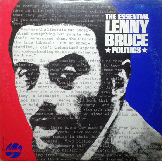 Lenny Bruce / The Essential Lenny Bruce Politics - LP occasion