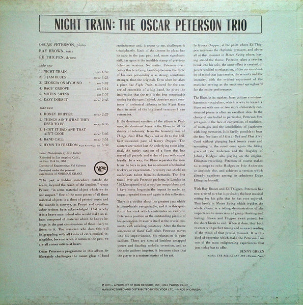 The Oscar Peterson Trio / Night Train - LP (Occasion)