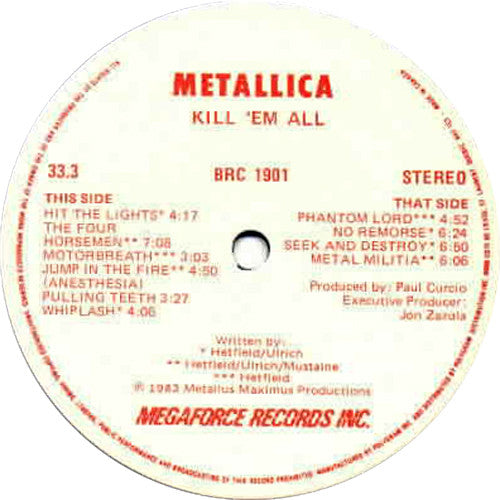 Metallica / Kill 'Em All - LP Used