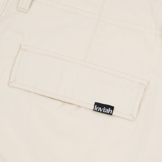 Loviah 'Paratrooper V2' Cotton Cargo Pants - Light Bone