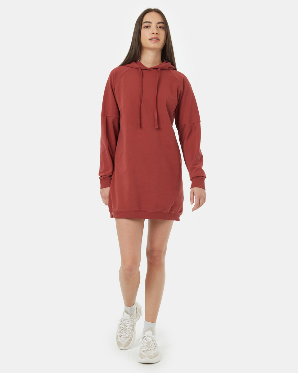 Oversized French Terry Hoodie Dress