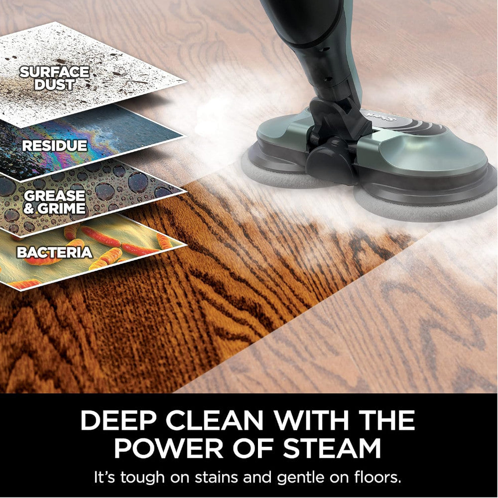 SHARK S7005C Steam & Scrub All-in-One Scrubbing and Sanitizing Hard Floor Steam Mop - Factory serviced with Home Essentials warranty