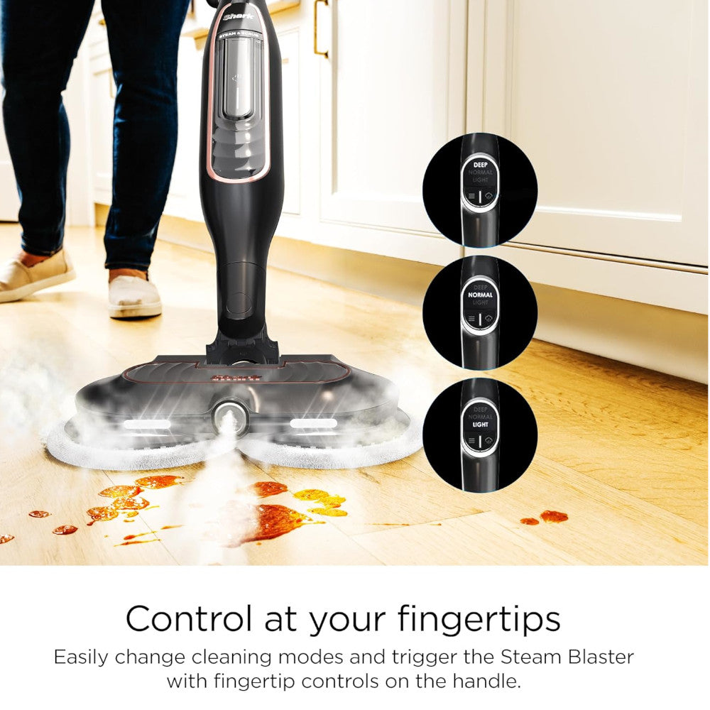 SHARK S7201 Steam & Scrub with Steam Blaster Technology All-in-One Hard Floor Steam Mop - Factory serviced with 90 day warranty