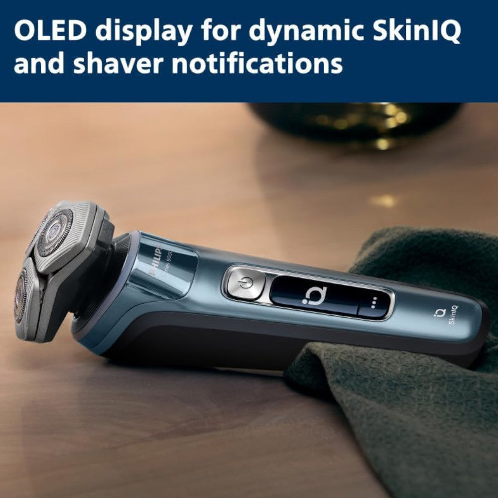 PHILIPS S9982/50 Electric Shaver Series 9000, Wet & Dry Electric with Dual SteelPrecision Blades