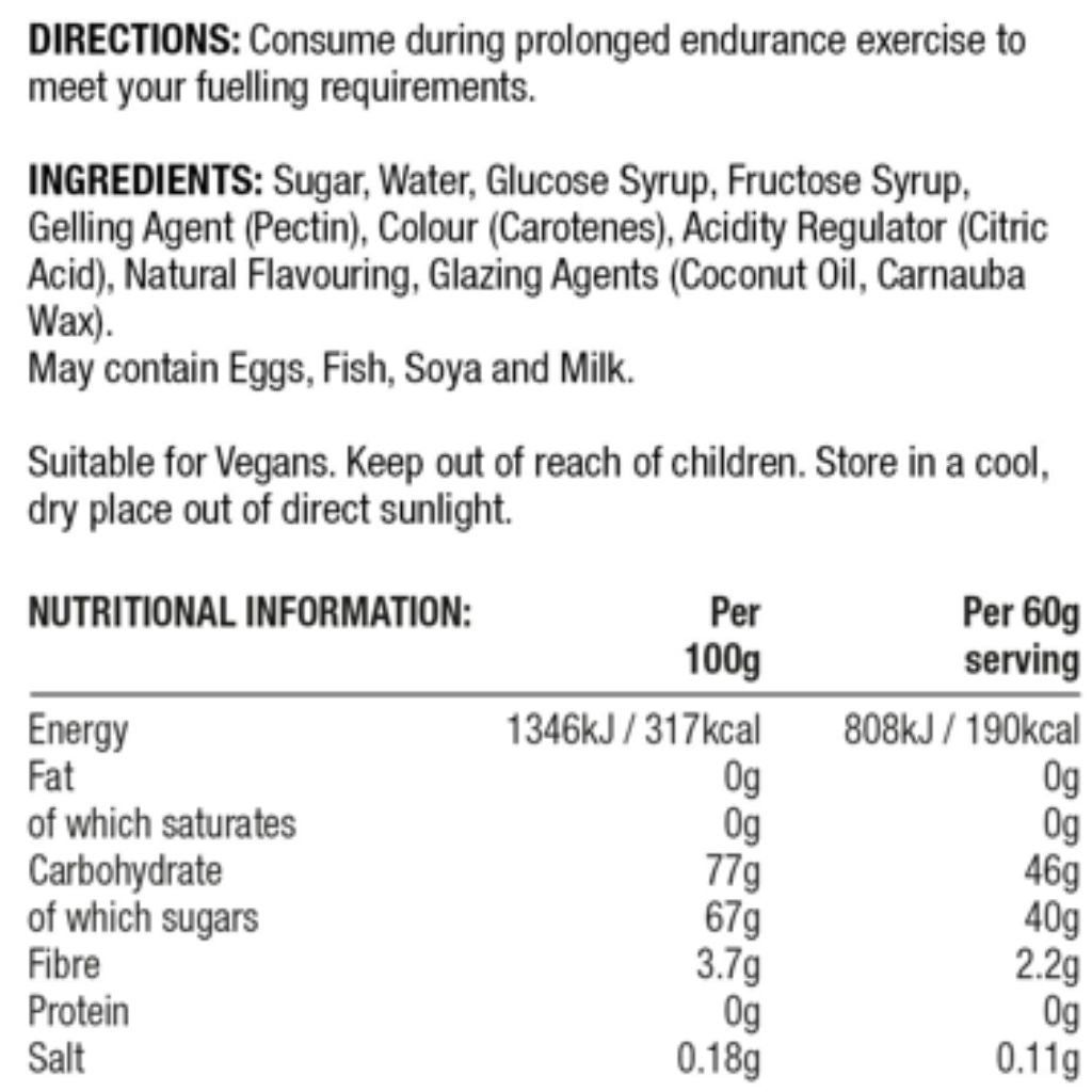 SIS BETA FUEL ENERGY CHEWS, 60g