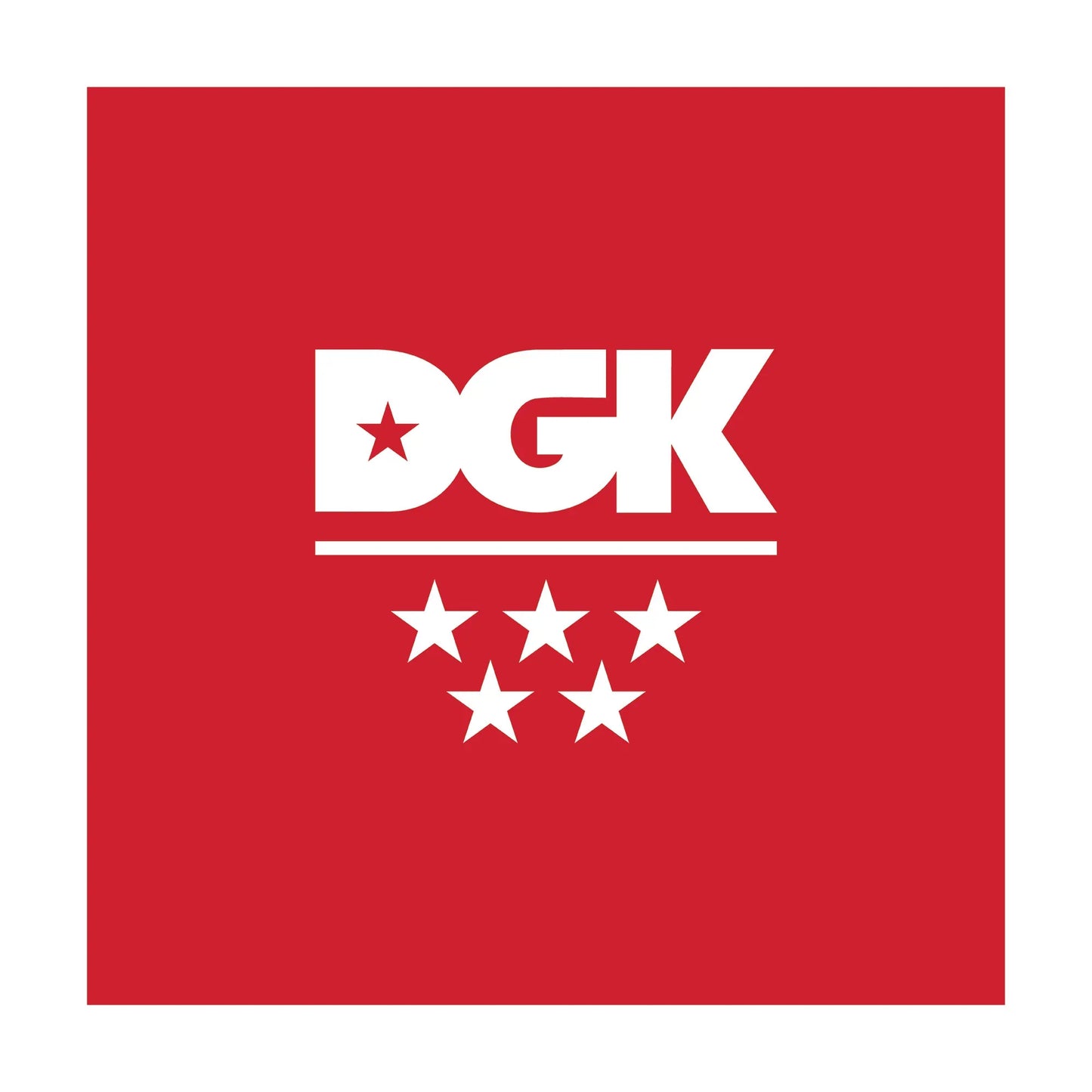 DGK '5 Star' Sticker - Red