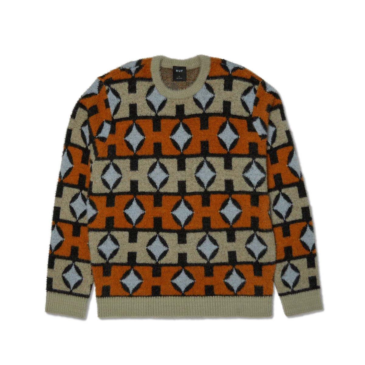 HUF 'Space Age' Crewneck Sweater - Sunset