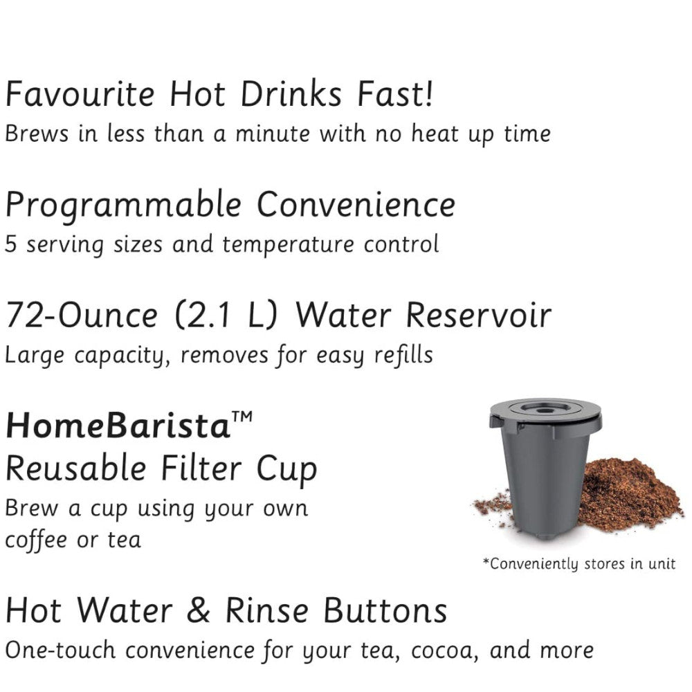 CUISINART - Premium Single Serve Coffeemaker - Refurbished with Cuisinart warranty - SS-10C