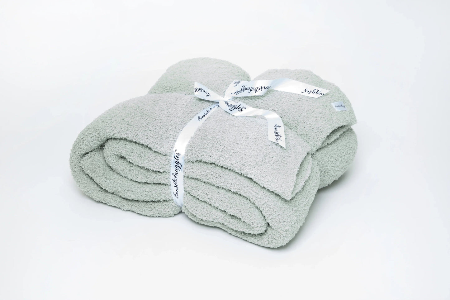 Solid Doubled Layered in Desert Sage Twin Bed Blanket