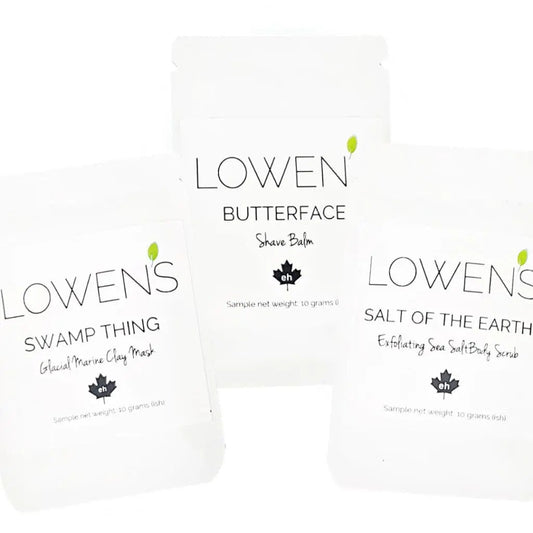 Lowen's Samples Sizes (Max 1 each & 5 total sample limit)