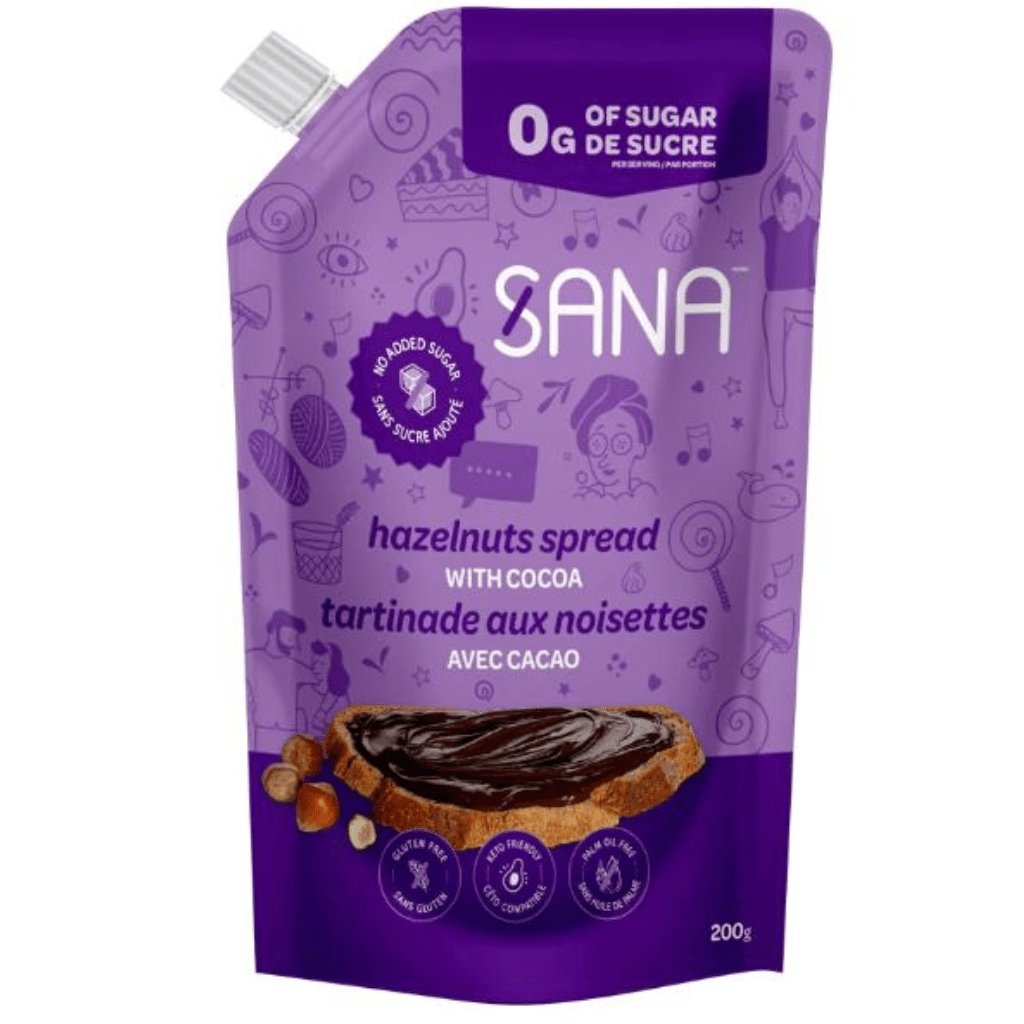 Sana NO SUGAR ADDED CREAMY SPREADS, 200g