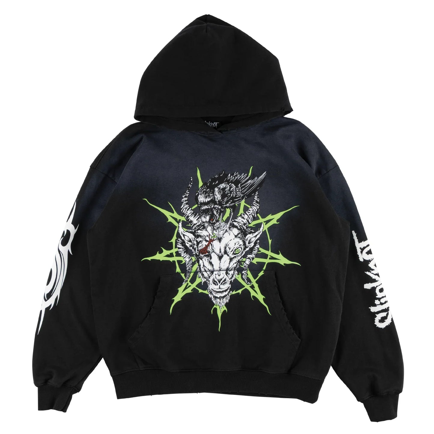 Welcome x Slipknot 'Ravenous' Sun Fade Hoodie - Black Fade