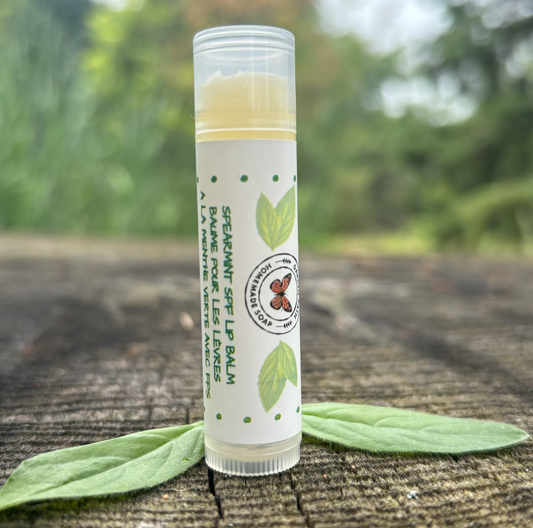 Baume à lèvres à la menthe verte avec FPS | Ingrédients 100 % naturels