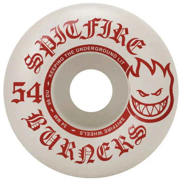 Spitfire 'Burners' 99A Wheels 54MM - White